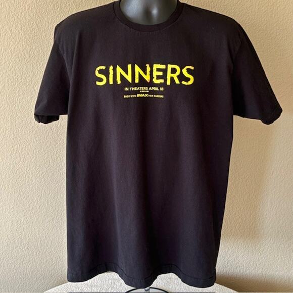 Men's XL SINNERS MOVIE DANCE WITH THE DEVIL CINEMACON 2025 OFFICIAL PROMO SHIRT - Picture 1 of 8